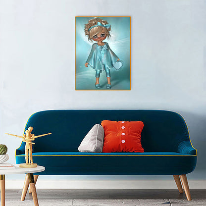 Big Eyes Girl 30*40CM(Canvas) Full Square Drill Diamond Painting