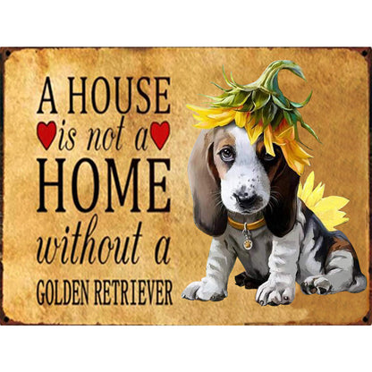 Dog English 40*30CM(Canvas) Full Round Drill Diamond Painting