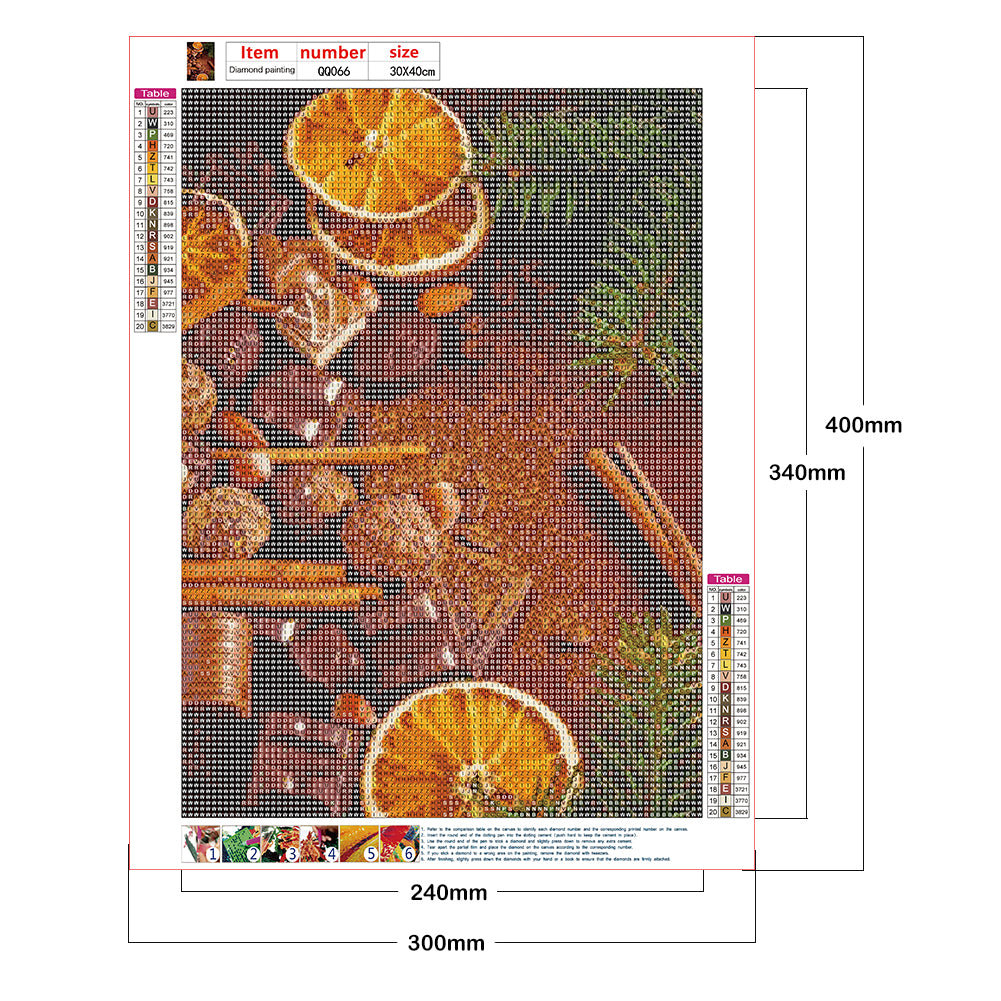 Lemon 30*40CM(Canvas) Full Round Drill Diamond Painting