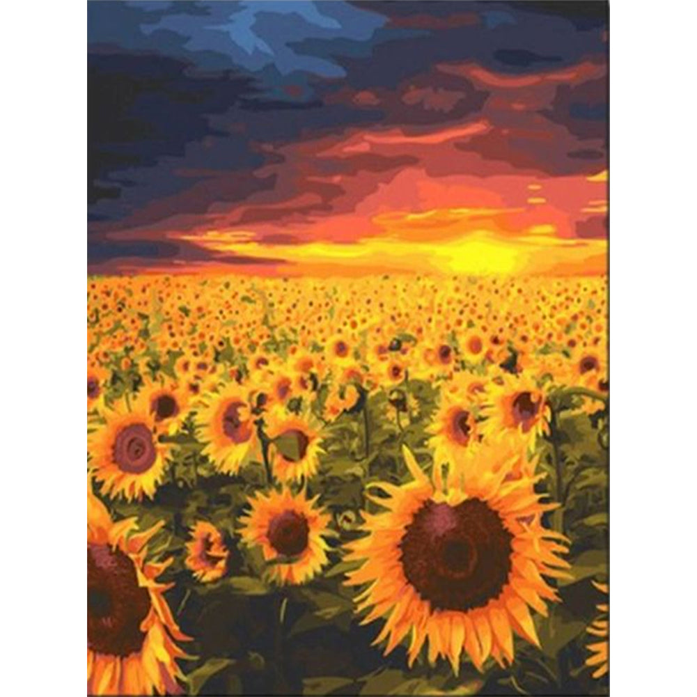 Sunflower 30*40CM(Canvas) Full Round Drill Diamond Painting