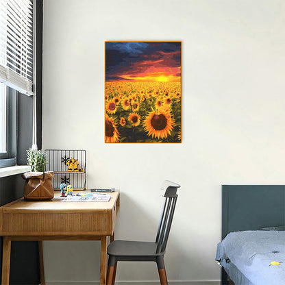 Sunflower 30*40CM(Canvas) Full Round Drill Diamond Painting