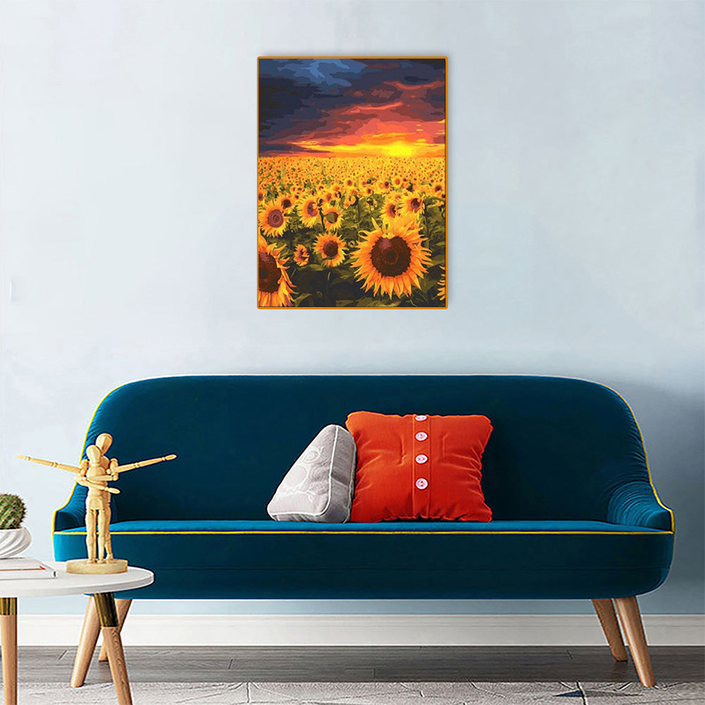 Sunflower 30*40CM(Canvas) Full Round Drill Diamond Painting