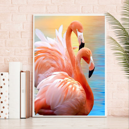 Flamingo 30*40CM(Canvas) Full Round Drill Diamond Painting