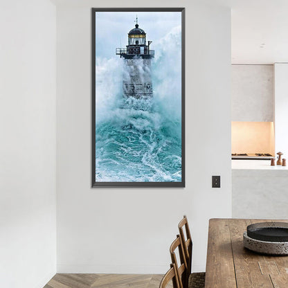 Seaside Lighthouse 40*80CM(Canvas) Full Round Drill Diamond Painting