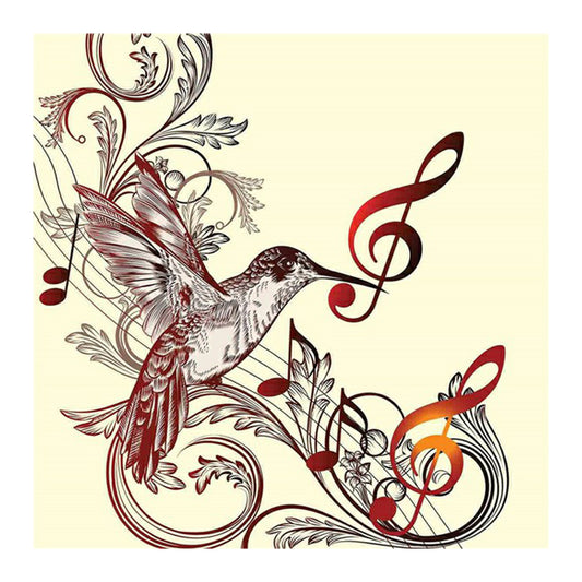 Musical Note 30*30CM(Canvas) Full Round Drill Diamond Painting