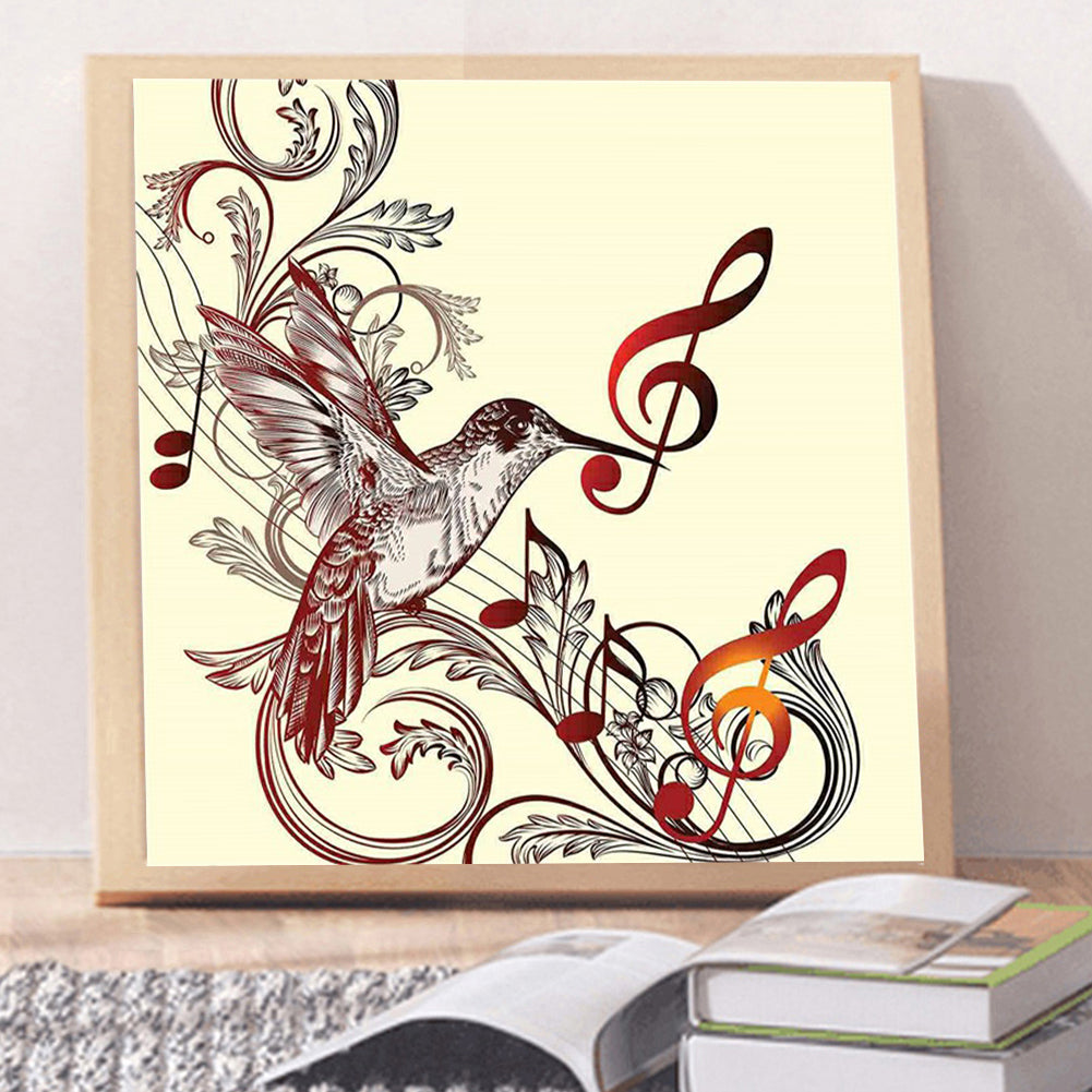 Musical Note 30*30CM(Canvas) Full Round Drill Diamond Painting
