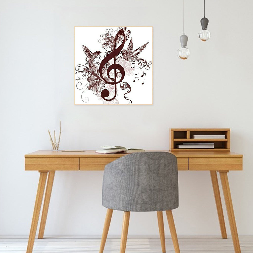 Musical Note 30*30CM(Canvas) Full Round Drill Diamond Painting