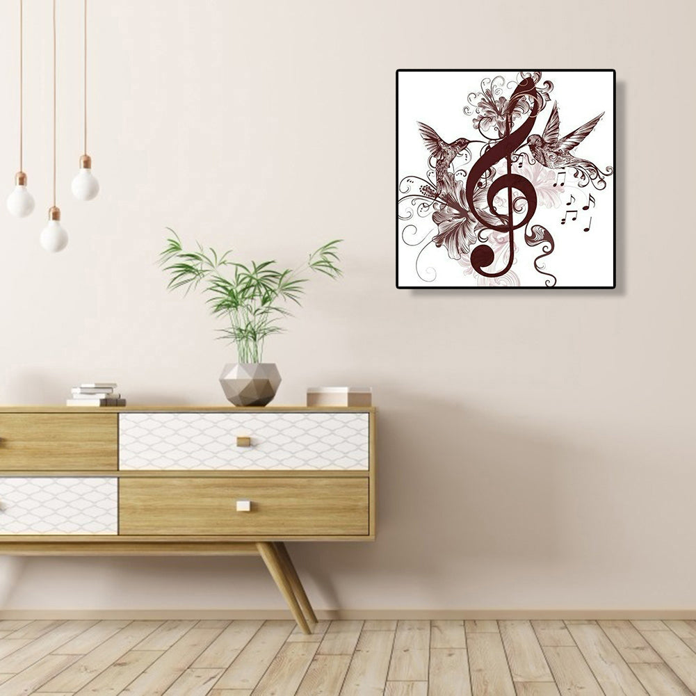 Musical Note 30*30CM(Canvas) Full Round Drill Diamond Painting
