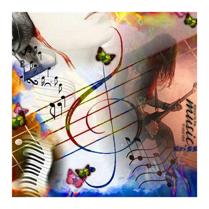 Musical Note 30*30CM(Canvas) Full Round Drill Diamond Painting