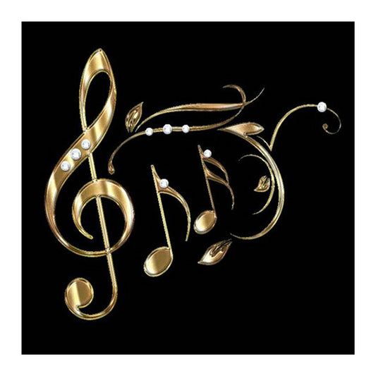 Musical Note 30*30CM(Canvas) Full Round Drill Diamond Painting