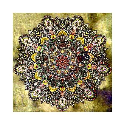 Mandala 30*30CM(Canvas) Full Round Drill Diamond Painting