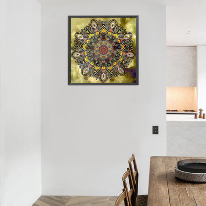 Mandala 30*30CM(Canvas) Full Round Drill Diamond Painting