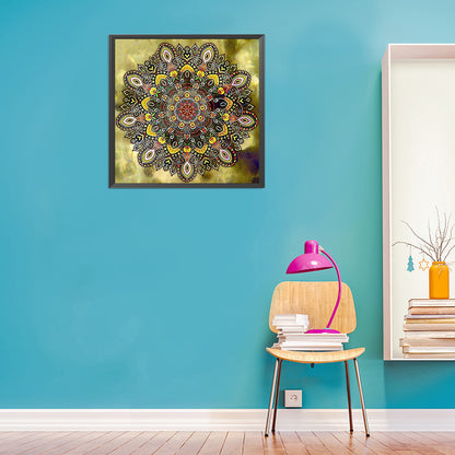 Mandala 30*30CM(Canvas) Full Round Drill Diamond Painting