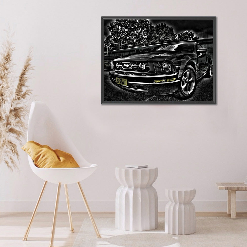 Car 40*30CM(Canvas) Full Round Drill Diamond Painting