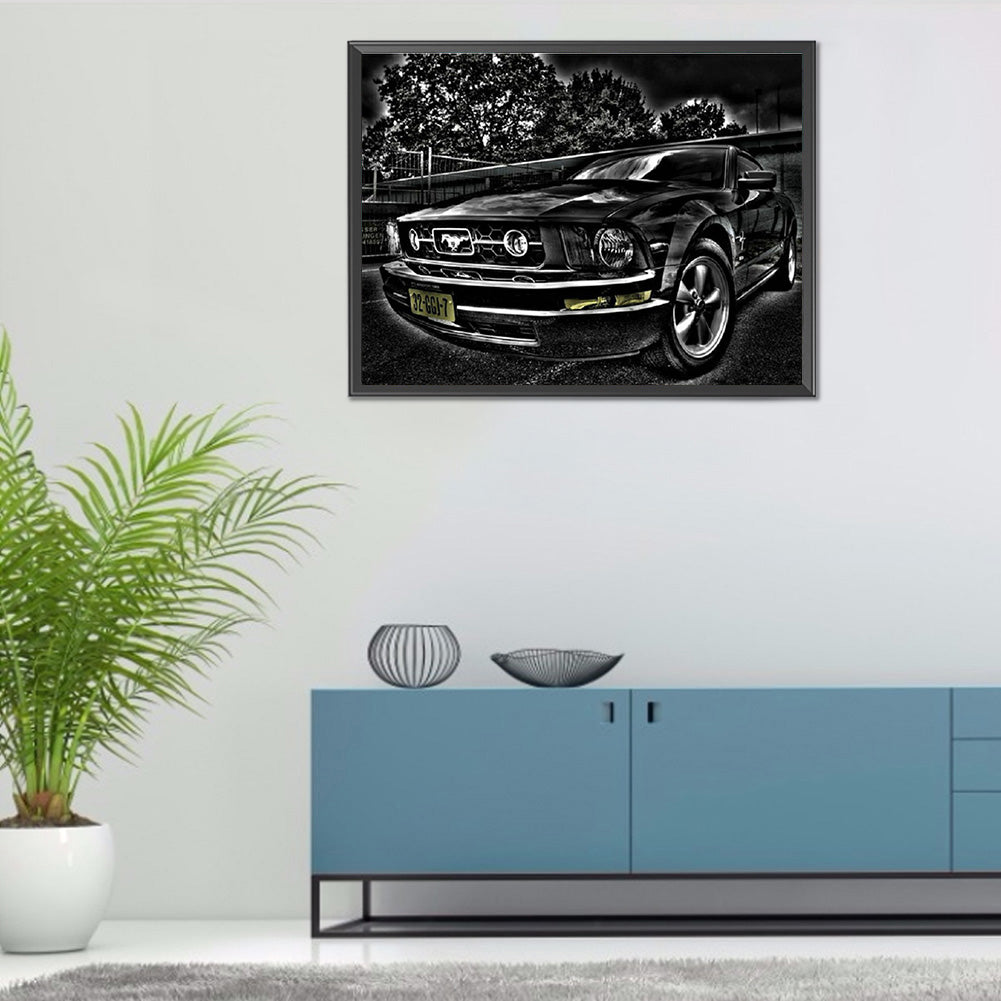 Car 40*30CM(Canvas) Full Round Drill Diamond Painting