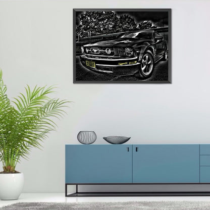 Car 40*30CM(Canvas) Full Round Drill Diamond Painting