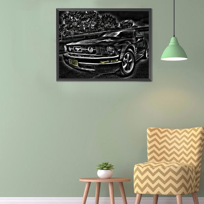 Car 40*30CM(Canvas) Full Round Drill Diamond Painting