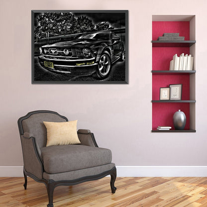 Car 40*30CM(Canvas) Full Round Drill Diamond Painting