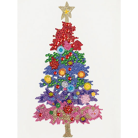 Christmas Tree 30*40CM(Canvas) Special Shaped Drill Diamond Paiting