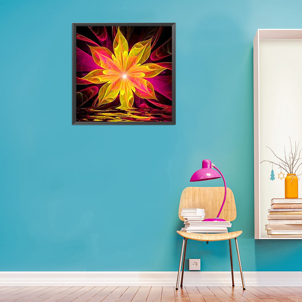 Flower 30*30CM(Canvas) Full Round Drill Diamond Painting