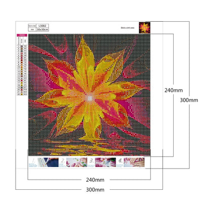 Flower 30*30CM(Canvas) Full Round Drill Diamond Painting