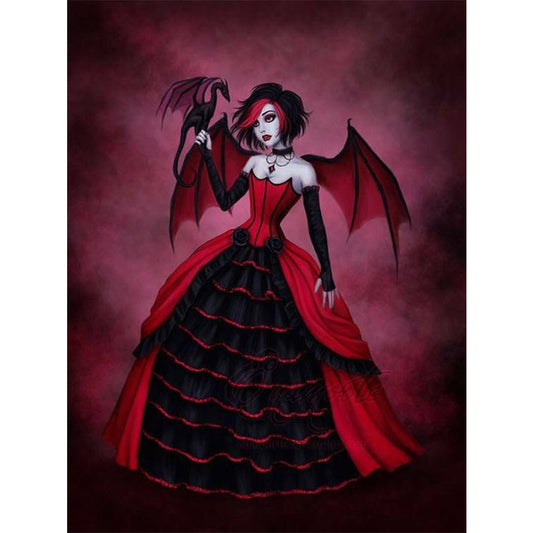 Bat Fairy 30*40CM(Canvas) Full Round Drill Diamond Painting