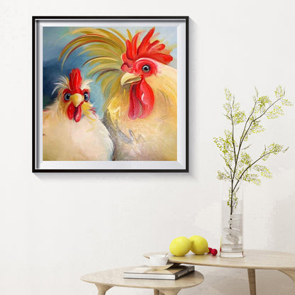 Chicken 30*30CM(Canvas) Full Round Drill Diamond Painting