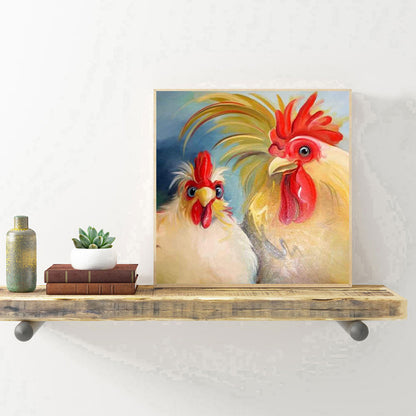 Chicken 30*30CM(Canvas) Full Round Drill Diamond Painting