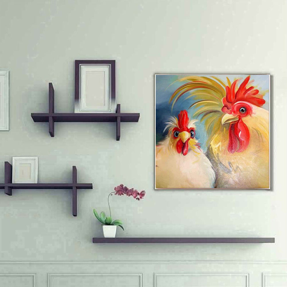 Chicken 30*30CM(Canvas) Full Round Drill Diamond Painting