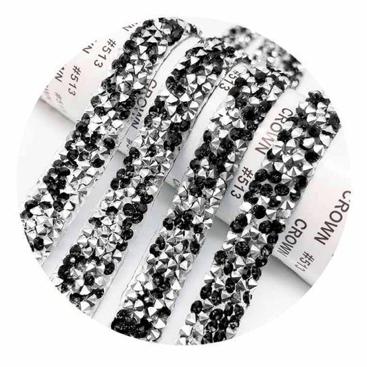 Self Adhesive Crystal Rhinestone Diamond Ribbon DIY Car Phone Sticker Tape