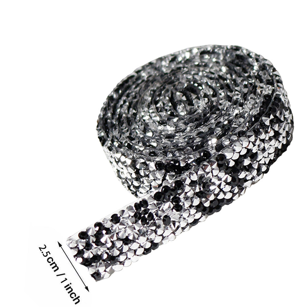 Self Adhesive Crystal Rhinestone Diamond Ribbon DIY Car Phone Sticker Tape