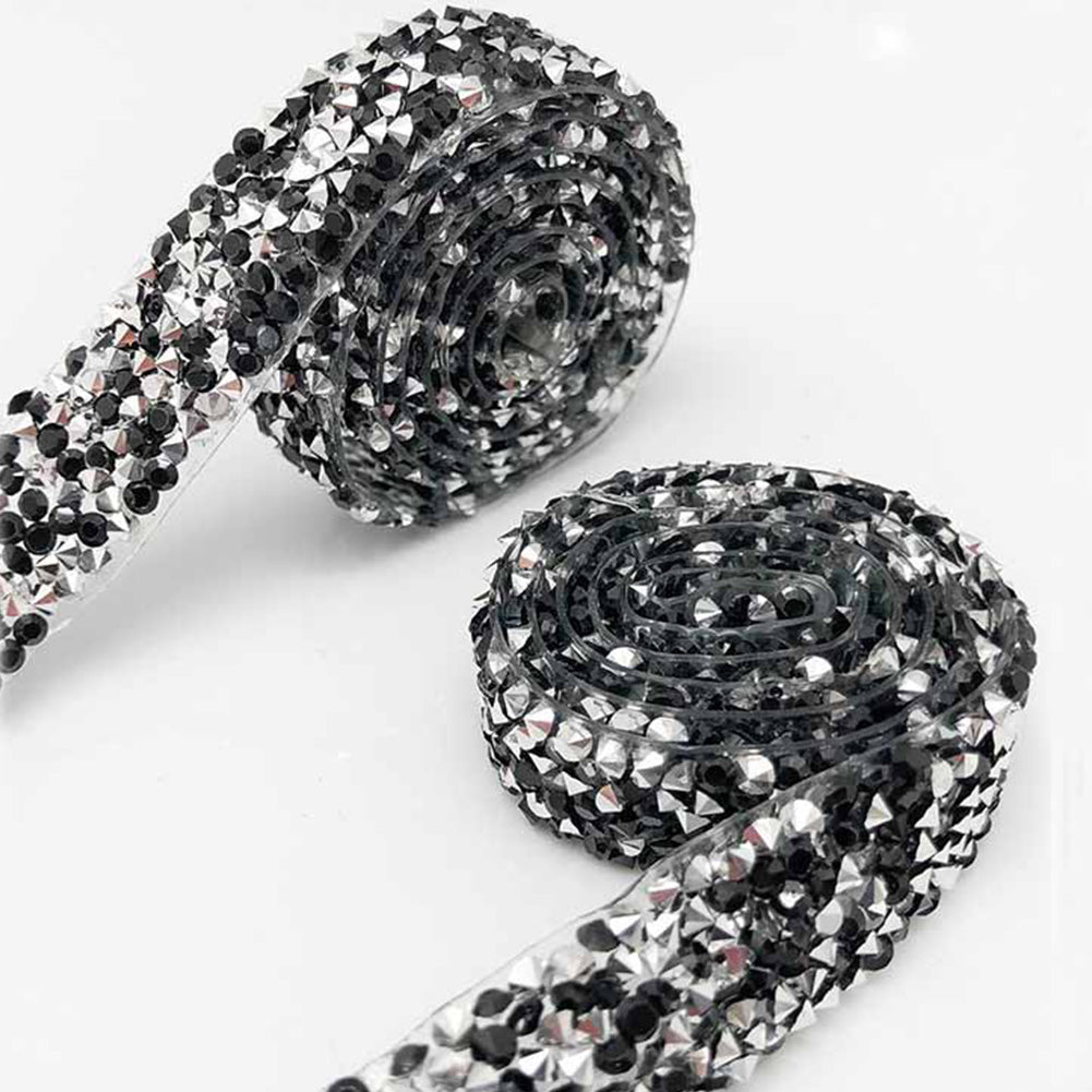 Self Adhesive Crystal Rhinestone Diamond Ribbon DIY Car Phone Sticker Tape