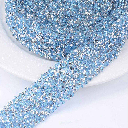 Self Adhesive Crystal Rhinestone Diamond Ribbon DIY Car Phone Sticker Tape
