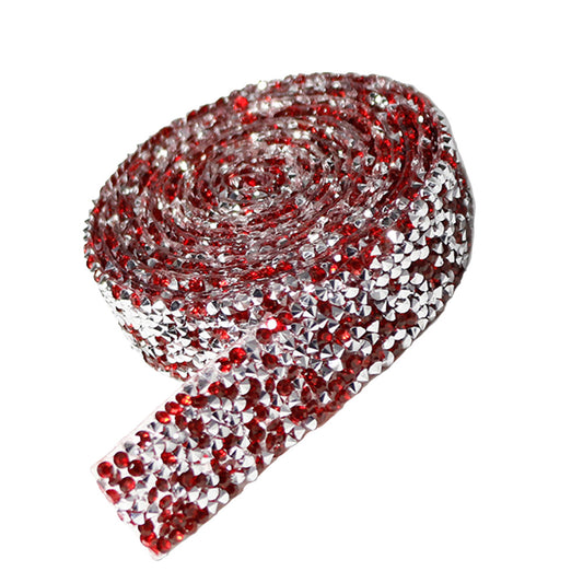 Self Adhesive Crystal Rhinestone Diamond Ribbon DIY Car Phone Sticker Tape