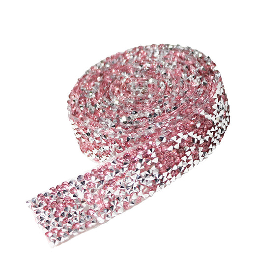 Self Adhesive Crystal Rhinestone Diamond Ribbon DIY Car Phone Sticker Tape