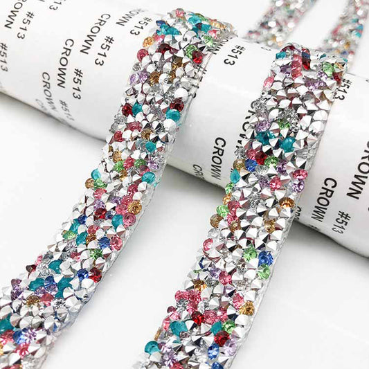 Self Adhesive Crystal Rhinestone Diamond Ribbon DIY Car Phone Sticker Tape