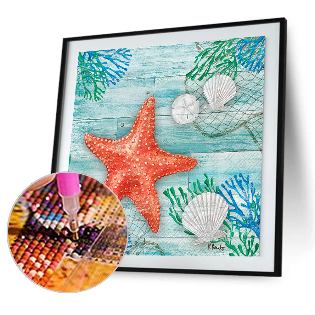 Starfish 30*30CM(Canvas) Full Square Drill Diamond Painting