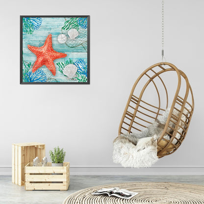 Starfish 30*30CM(Canvas) Full Square Drill Diamond Painting