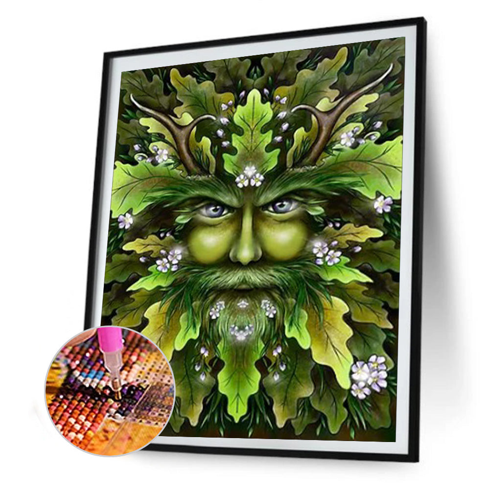 Old Man'S Head Tree 30*40CM(Canvas) Full Round Drill Diamond Painting