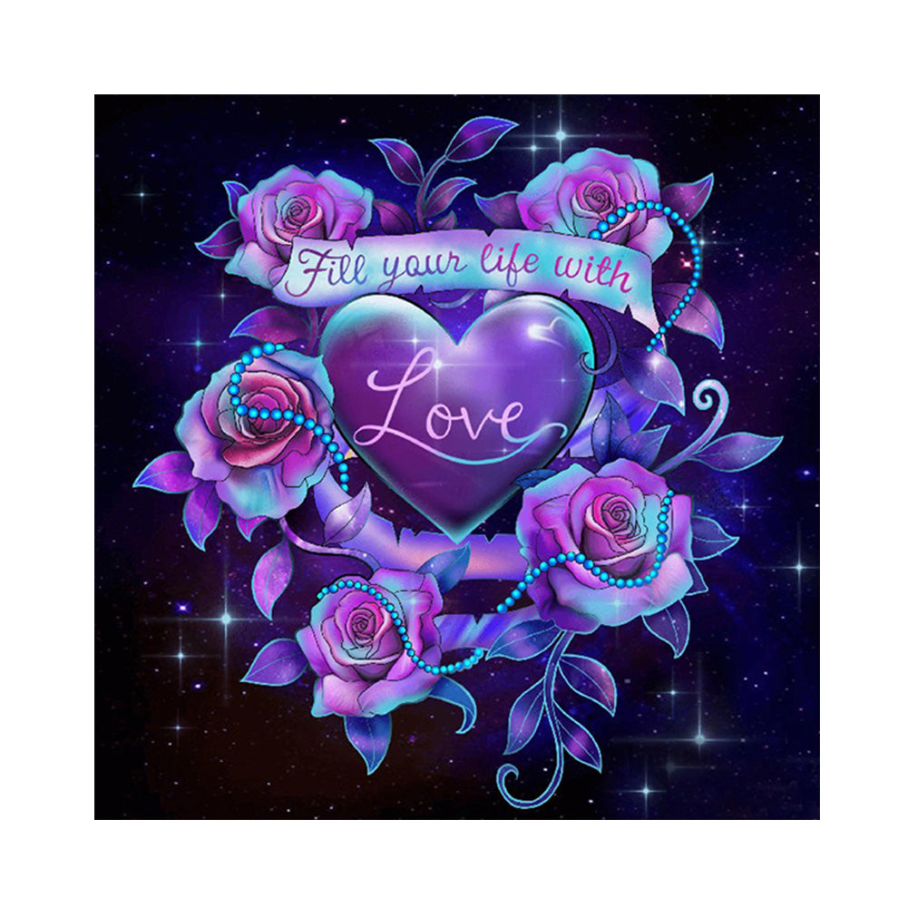 Love 30*30CM(Canvas) Full Round Drill Diamond Painting
