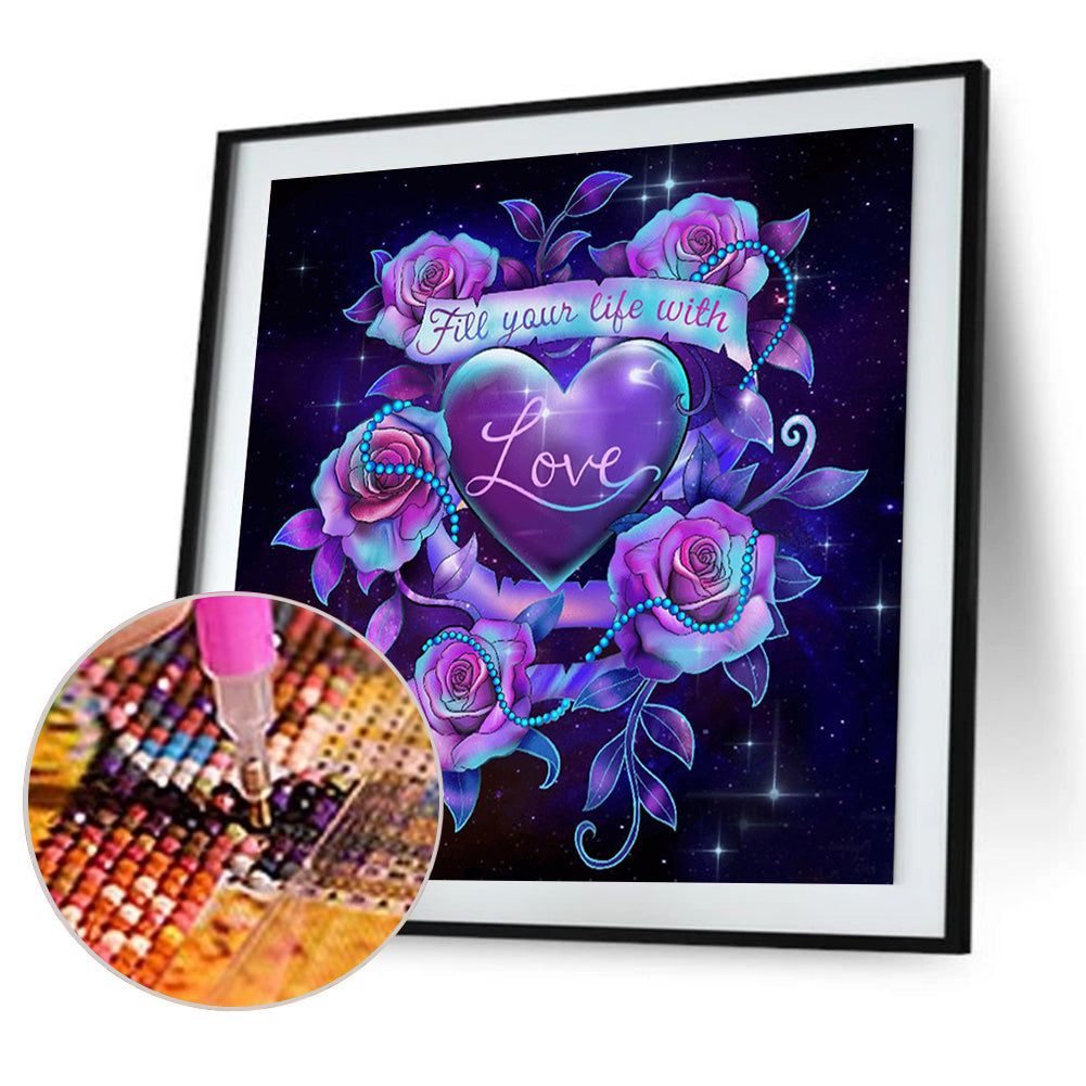 Love 30*30CM(Canvas) Full Round Drill Diamond Painting