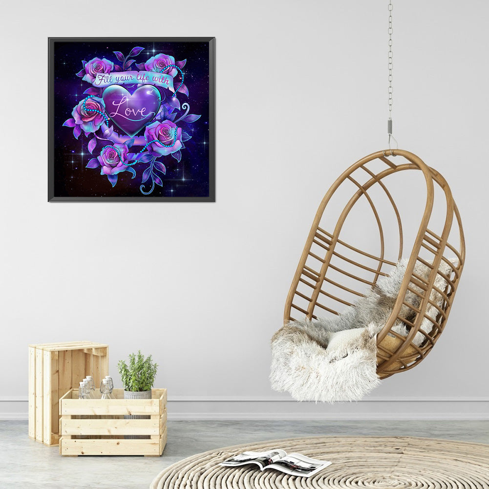 Love 30*30CM(Canvas) Full Round Drill Diamond Painting