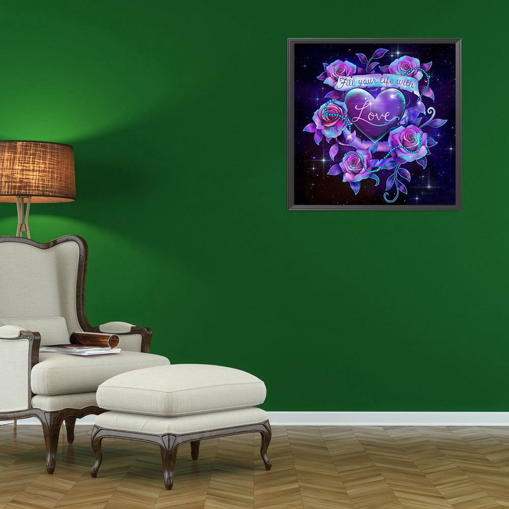 Love 30*30CM(Canvas) Full Round Drill Diamond Painting