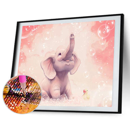 Elephant 40*30CM(Canvas) Full Round Drill Diamond Painting