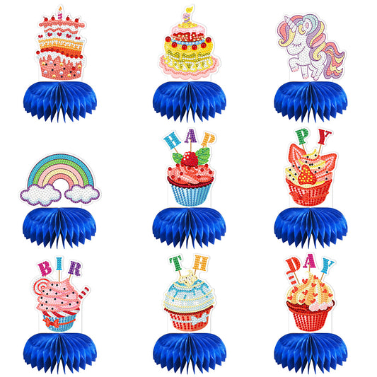 9x Flower Butterfly 3D Honeycomb Center Birthday Party Baby Shower Supplies