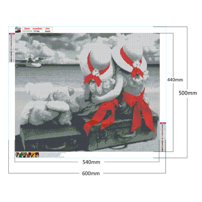 Black Red Still Life 60*50CM(Canvas) Full Square Drill Diamond Painting