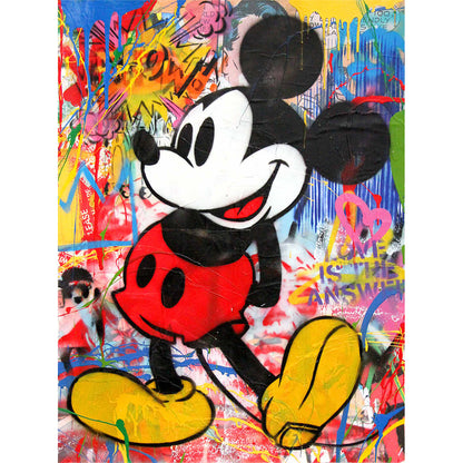 Mickey Mouse 30*40CM(Canvas) Full Round Drill Diamond Painting