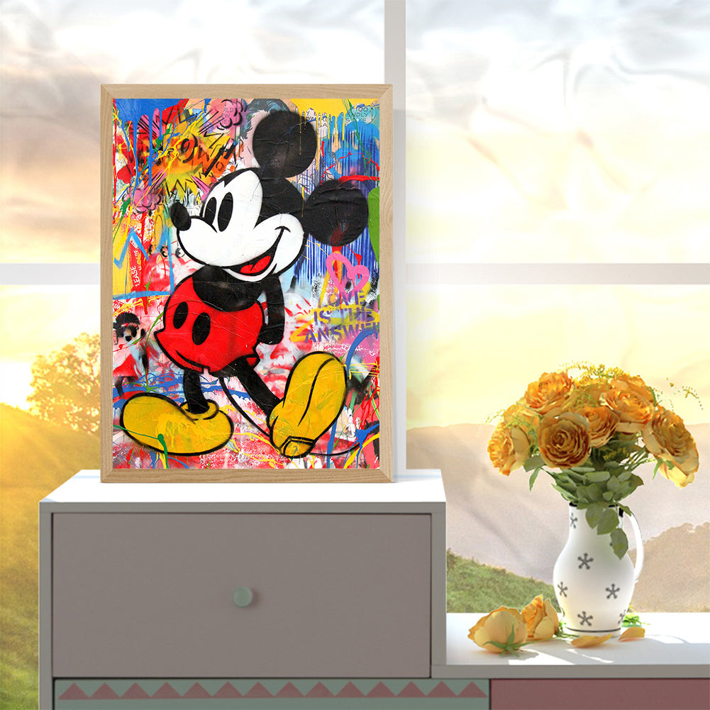 Mickey Mouse 30*40CM(Canvas) Full Round Drill Diamond Painting