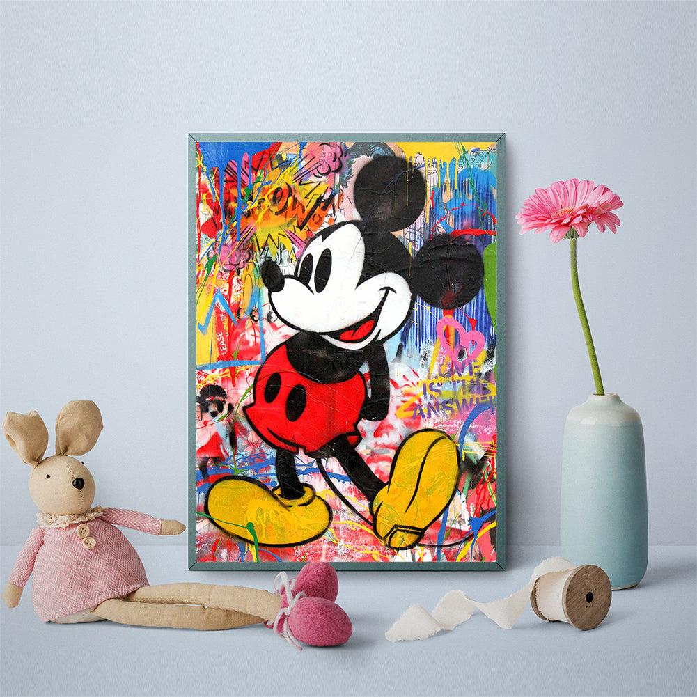 Mickey Mouse 30*40CM(Canvas) Full Round Drill Diamond Painting