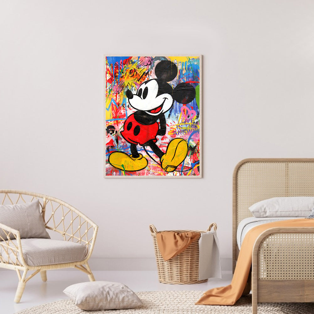 Mickey Mouse 30*40CM(Canvas) Full Round Drill Diamond Painting